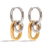 COORWEEL Silver and Gold Geometric Hoop Dangle Earrings for Women