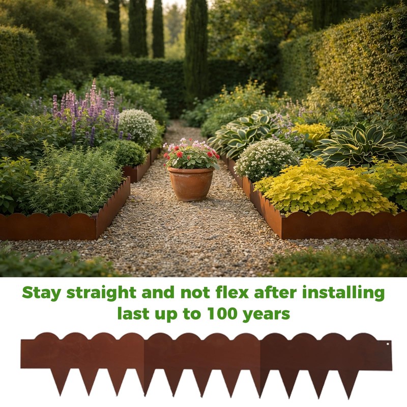 Solaroxy 6 Pack Metal Landscape Edging 40" L x 7"