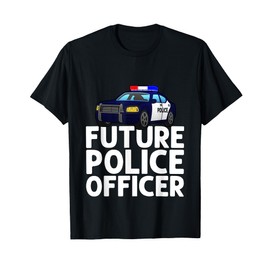 Future Police Officer Design For Boys Girls Kids Police Cop T-Shirt