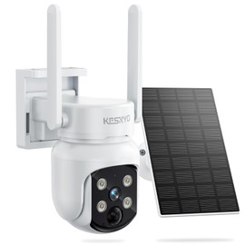 KCSNYO 4MP Solar Camera Outdoor Wireless, Add-On Camera Work with Homebass, Add-On Cameras Also can Used Independently, Cameras for Home Security, Color Night Vision, WiFi 6, PIR, SD Card, Cloud