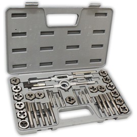 QUIX 40 Piece Tap & Die Set | Alloy Steel Construction | Precision Engineered for Accurate Threading | Comprehensive MM & SAE Sizes | Carrying Case | Ideal for Professional & DIY Use