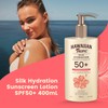 Hawaiian Tropic Silk Hydration Sunscreen Lotion SPF50+ 400ml, 12-Moisture, Non-greasy,