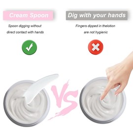 Cangfort 6Pcs Small Travel Containers, 10 Gram Size Refillable Cosmetic Containers, Travel Cream Jars with 3Pcs Spatula for Toiletries, Cosmetic, Face Body Hand Cream, Lotion