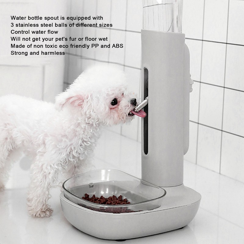 Dog Standing Water Dispenser Bowl Automatic Detachable Pet Drinking Feeder