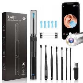 Smart Visual Ear Cleaning Tool Set – HD Camera Earwax Remover with Light, Refillable Ear Pick Head, USB Charging Otoscope, and Ear Curette for Effective Earwax Removal.