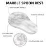 HESHIBI Marble Spoon Rest for Kitchen Stove Countertop, Marble Utensil