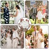 12000 Pieces White Biodegradable Confetti, Eco-Friendly White Confetti for Weddings,