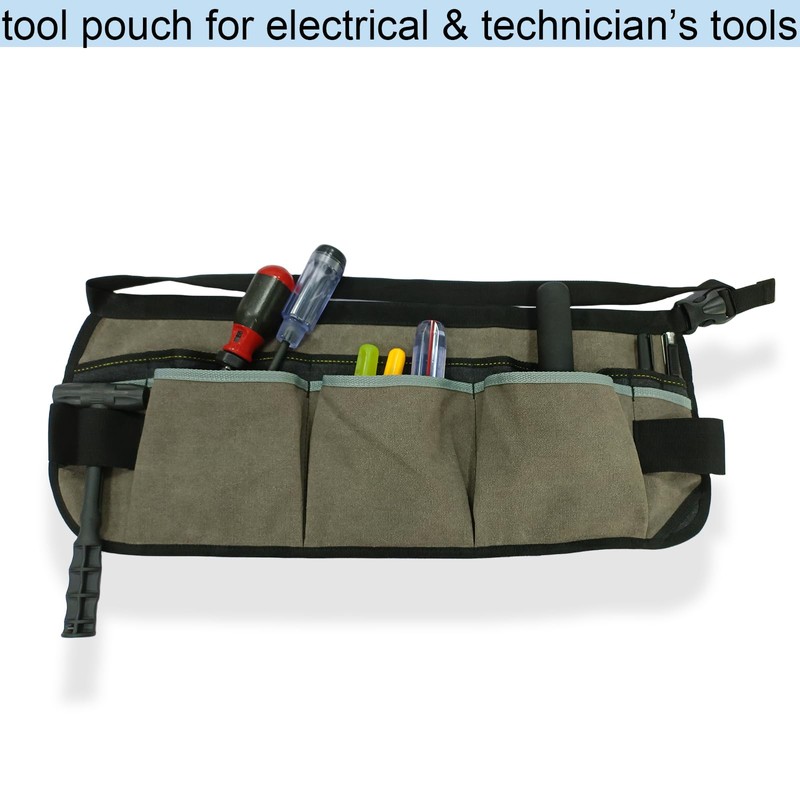 GWEITOOL Waist Tool Apron Canvas Tool Pouch Belt Tool Bag