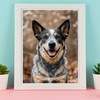 IPISSOI 5D Diamond Art Blue Heeler Australian Cattle Dog Diamond