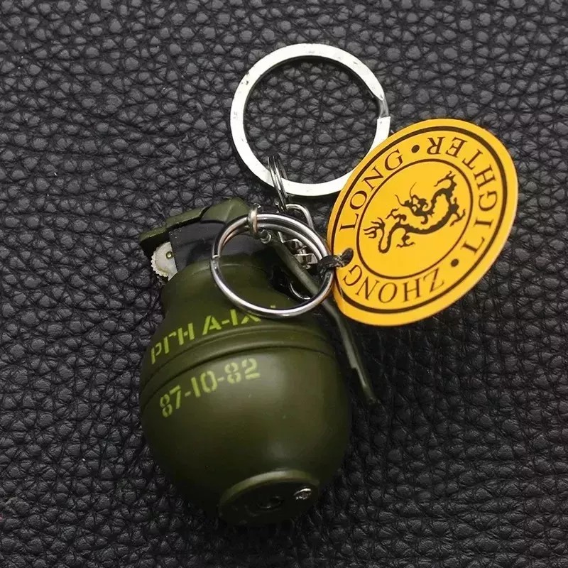 KFMX Chispa Llavero Con Forma De Granada De Mano