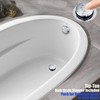 Artiwell 1-1/2" Brass Tubular Bath Drain Kit with Tip-Toe Bath