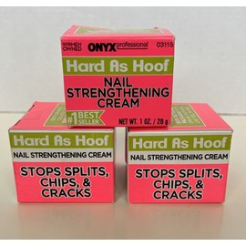 Onyx 🔥3 Pack ONYX HARD AS HOOF Nail Growth Strengthening Cream, 1 fl oz NEW SEALED