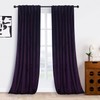 Roslynwood Deep Purple Velvet Curtains 108 inches - Super Soft