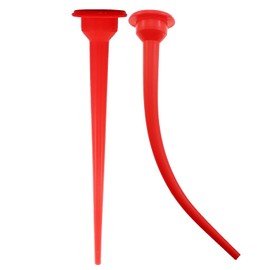 MDXing 2PCS 30cm Reusable Red Plastic Caulking Extension Nozzle Applicator for Kitchen Bathroom Water Tank Door Windows Joint Filler Finishing