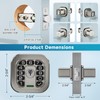 Richelock Fingerprint Door knob, Smart Biometric Door Lock with Keypad,