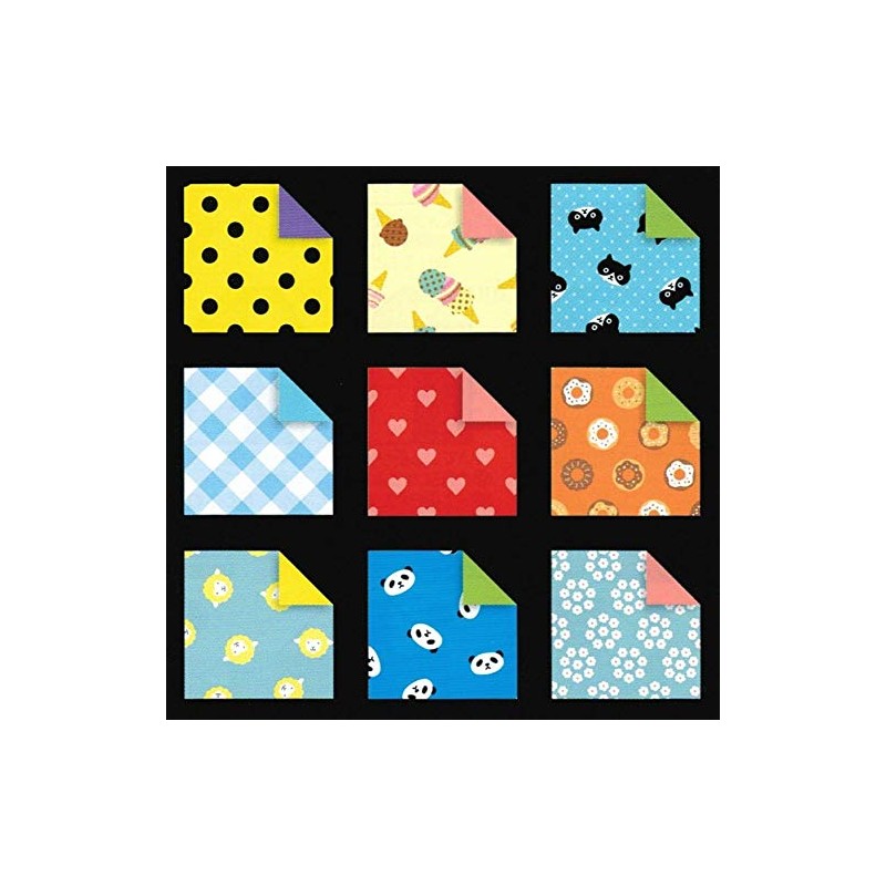 ショウワグリム 折り紙 両面 ドット ちよがみ BOX 120枚入り 23-2187