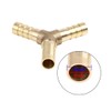 sourcing map 8 mm brass hose nozzle, hose fitting, Y-shaped