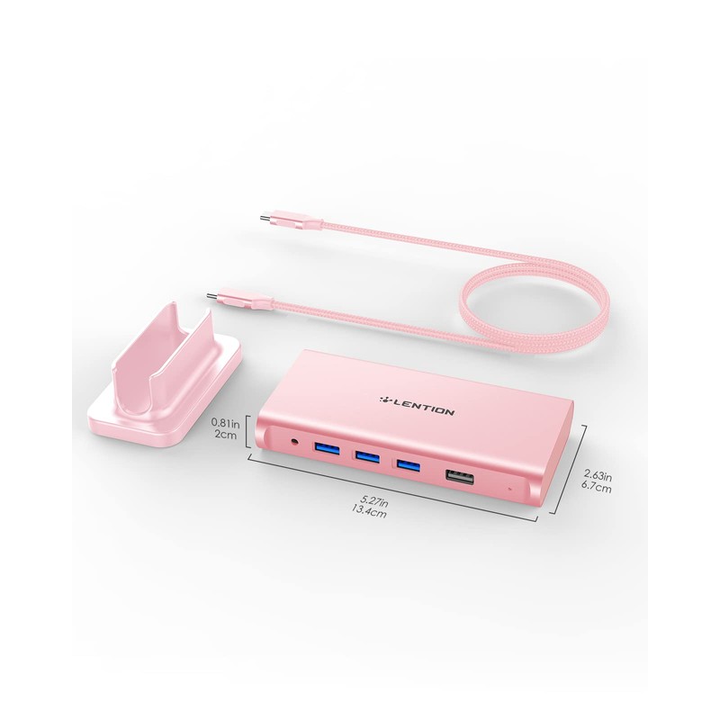 LENTION Docking Station USB C con PD 100W, HDMI 4K,