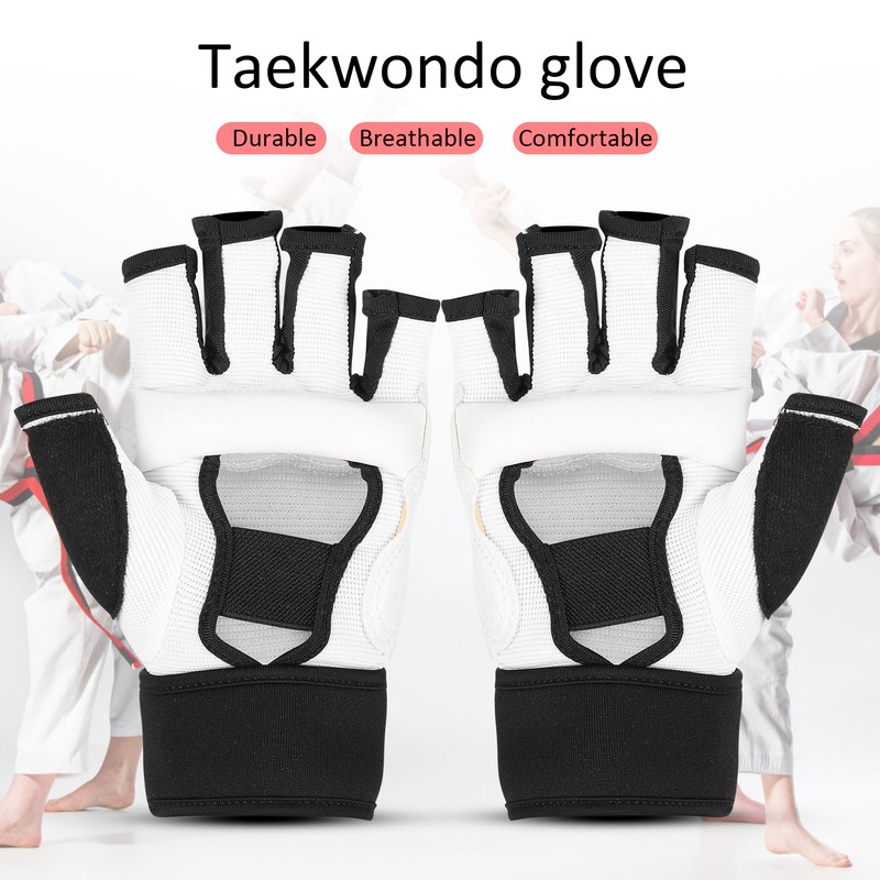 2pcs Taekwondo Gloves Adults Children Hand Protector Wrestle Boxing Gloves
