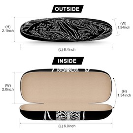 NPOOYI 3 Pack Eyeglasses Case, Hard Shell Protective Case for Glasses, Unisex for Women Men, Eyeglass Holder Box with Cleaning Cloth,Black