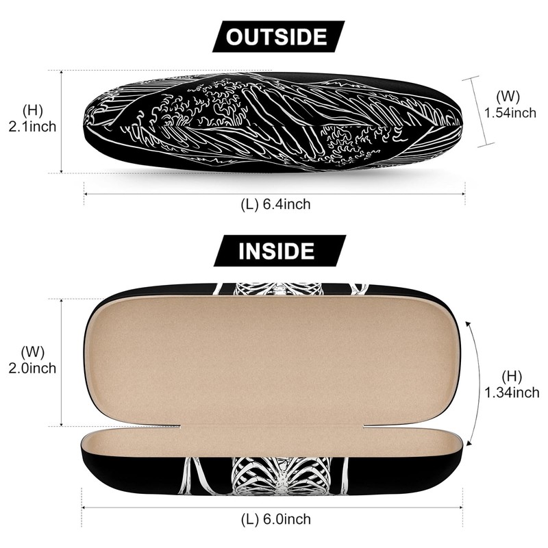 NPOOYI 3 Pack Eyeglasses Case, Hard Shell Protective Case for