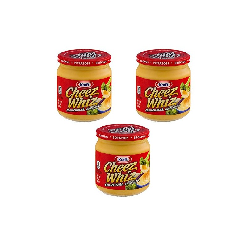 Kraft Cheez Whiz Original Cheese Dip, 15 oz (pack of