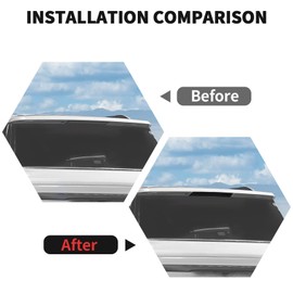 RT-TCZ Smoked Black Third 3rd Brake Light Cover High Mount Stop Lamp Cover Trim Exterior Accessories for Ford Expedition 2022 2023 2024