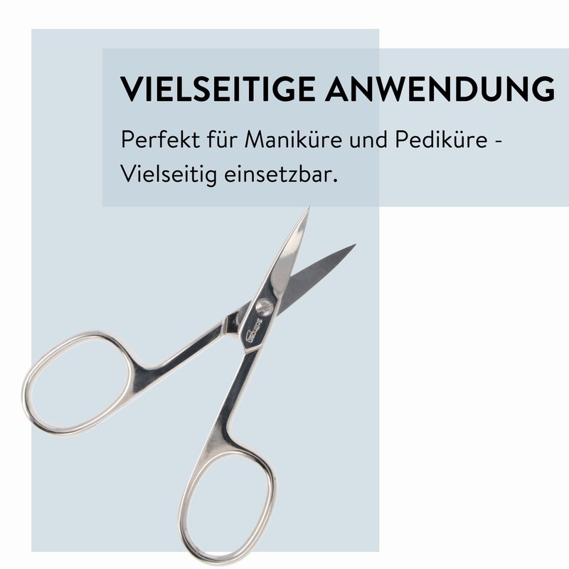 PARSA Beauty Nail Scissors with Curved Cutting Edges Stainless Steel