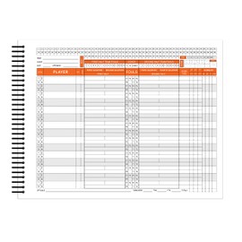 Perfect Strike Basketball SCOREBOOK with Rules and Scoring Instructions : Side-by-Side. Heavy Duty. Great for Youth and Adult Basketball. (1)