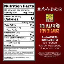 Arizona Gunslinger Red Jalapeño Pepper Sauce – Specialty 5 oz Glass Bottle | Extremely Spicy Jalapeno Peppers, Sugar Free, Pepper Plant Hot Sauce, Style Heat for Bold Food Lovers & Ultimate Challenge, Pack of 3