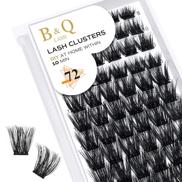 BQ Lash Individual Eyelashes, 72 Clusters, Coloured Eyelashes, Individual at