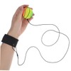Vaguelly 4pcs Dark Wrist Return Balls Portable Elastic Rubber Rebound