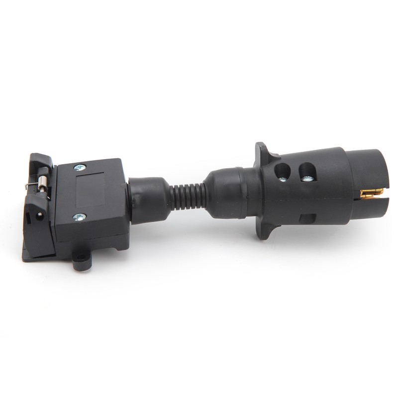 Trailer Adapter 7 Pin Round Male Plug to 7 Pin