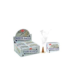 White Sage Incense Cones| Pack of 12 Boxes|10 Cones Each Total 120 Cones|