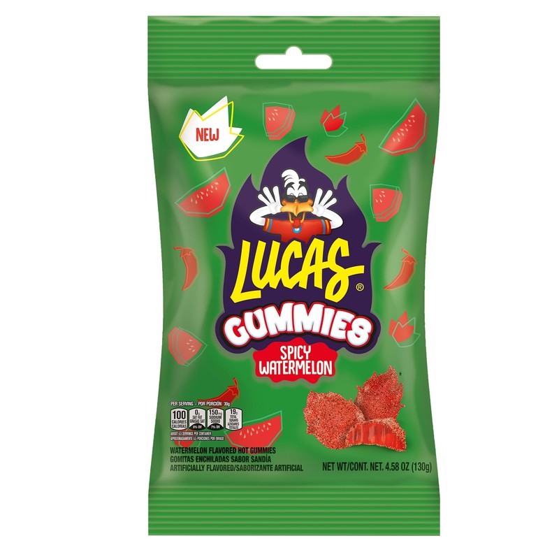 Lucas Spicy Gummies Watermelon Flavored 12 pack, 55OZ