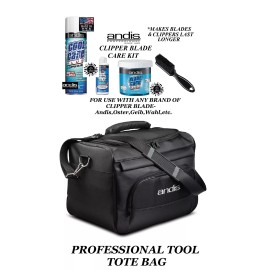 Andis CLIPPER BLADE MAINTENANCE KIT&TOOL CASE BAG-COOL CARE SPRAY,WASH,OIL,BRUSH