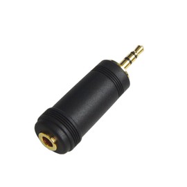3.5mm Stereo Mini Plug (Female) 3 Pole to 2.5mm Stereo Ultra Mini Plug (Male) 3 Pole Conversion Plug Gold Plated PLG-N6105GD