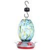 Hummingbirds Water Feeder Colorful Painting Glass Bird Feeding Tool for