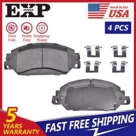 EXPPOWER Front Ceramic Brake Pad for Chevy Tahoe Avalanche Silverado Suburban Sierra 1500