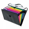 Desk Free Hanging Organizer With Case, 1" Exp., 6 Pocket,