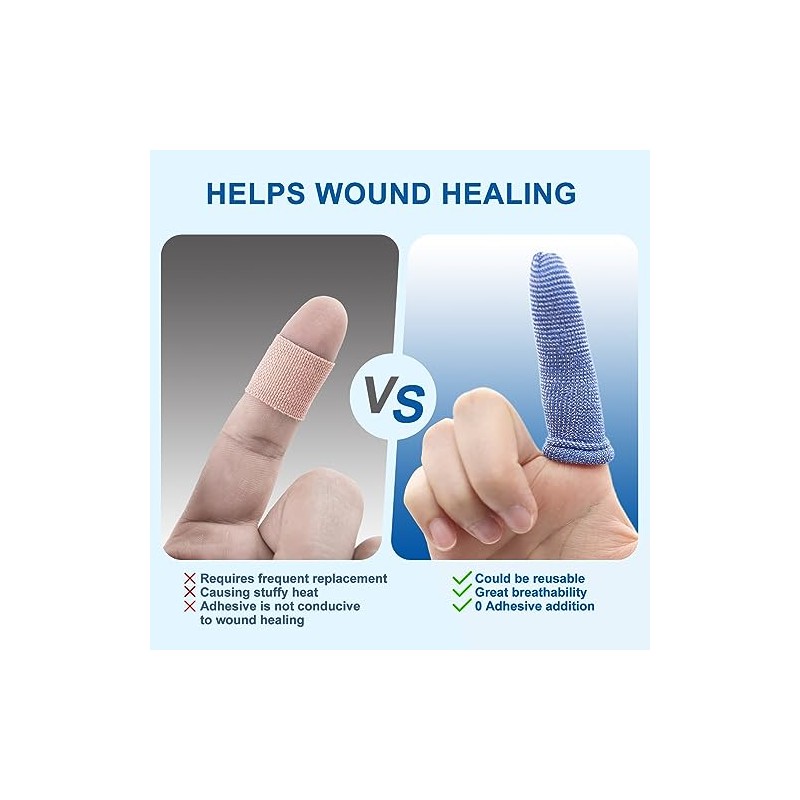 Dimora Finger Cots - Medium Size Protective Covers for Wound