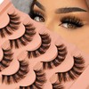 False Eyelashes Wispy 18MM Lashes 3D Faux Mink Lashes Fluffy