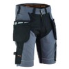 WrightFits Men Epic Pro Work Shorts Rip-Stop Grey Heavy Duty
