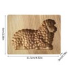 Christmas Wooden Mold Carved Press Stamp Molds Biscuit Cutters Christmas