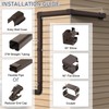 Flamorrow 3" W 90° Brown Flat Elbow, Mini Split Line