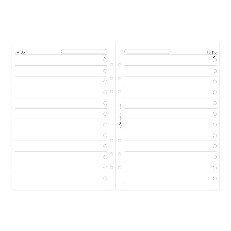 Filofax A5 Business Day Per Page English Appointments Diary -