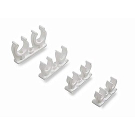 Double Snap-in Open Clip with Screw / Snap-on Pipe Bracket / Tube Clamp (20mm-22mm)