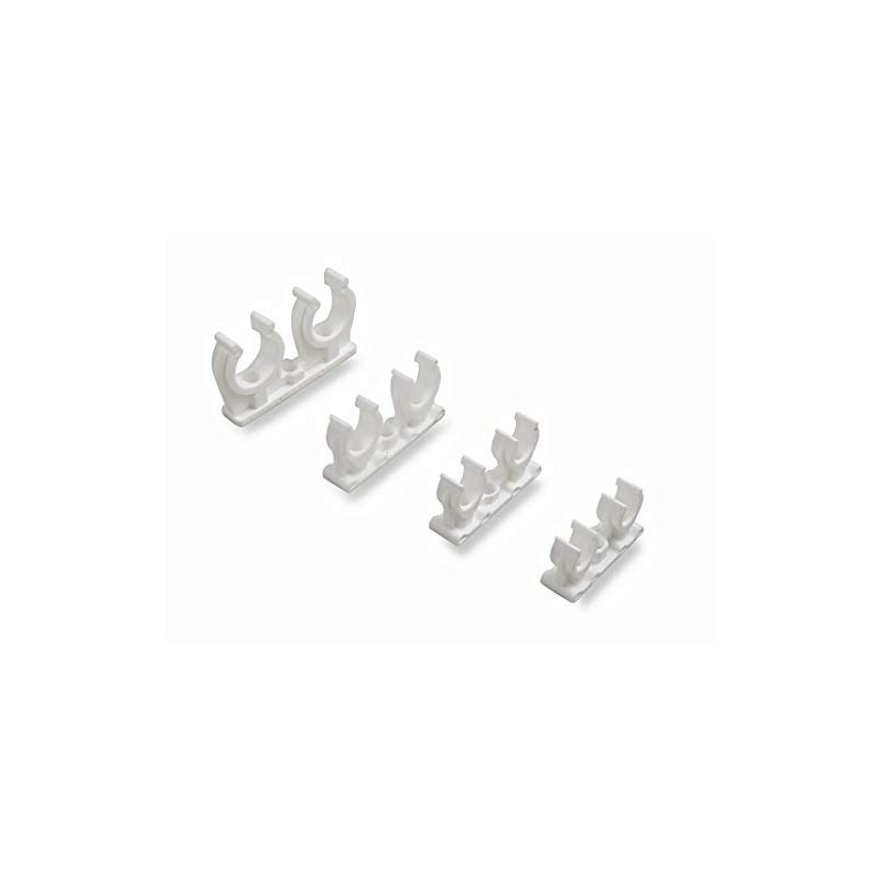 Double Snap-in Open Clip with Screw / Snap-on Pipe Bracket
