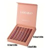 Set 6 Labiales Líquidos Mate Larga Duración Handaiyan Rojo