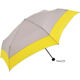 Because Because Folding Umbrella, 20.9 inches (53 cm), UV Protection, Over 98% Recycled Polyester, 7.1 oz (200 g), Parasol, For Both Rain and Shine, Unisex, Recycled Plastic Bottle, Fashionable, Gray,